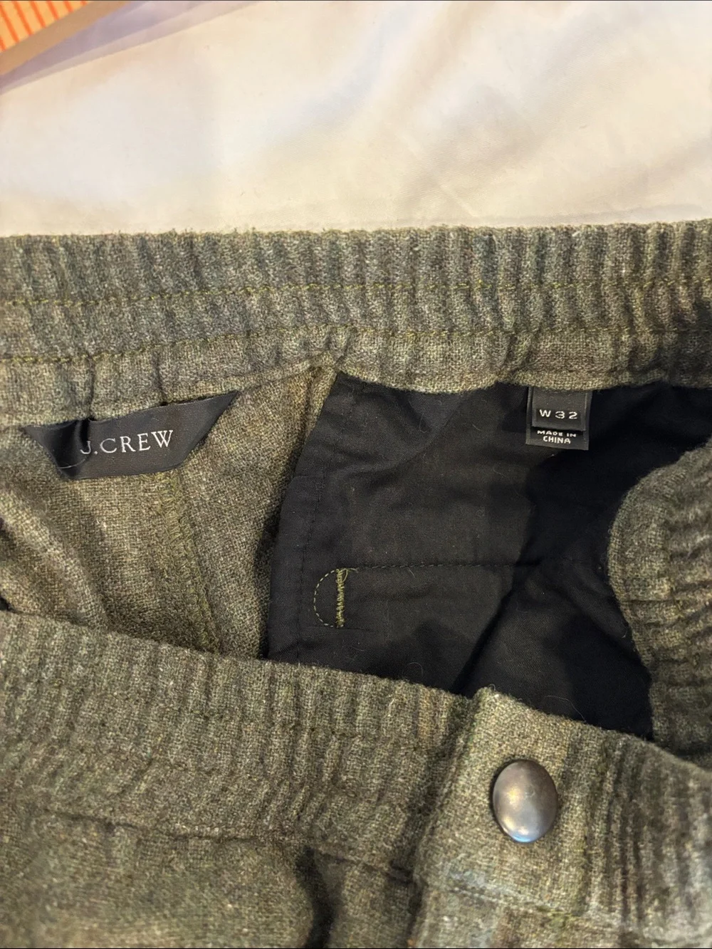 J. Crew Olive Green Jogger Trousers